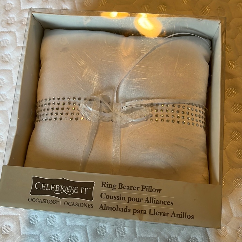 Celebrate It Ring Bearer Wedding Pillow